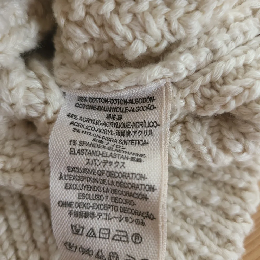 Free People Ivory Cropped Parfait Dolman Sleeve Mock Neck Sweater Size XS NWT - Picture 7 of 9